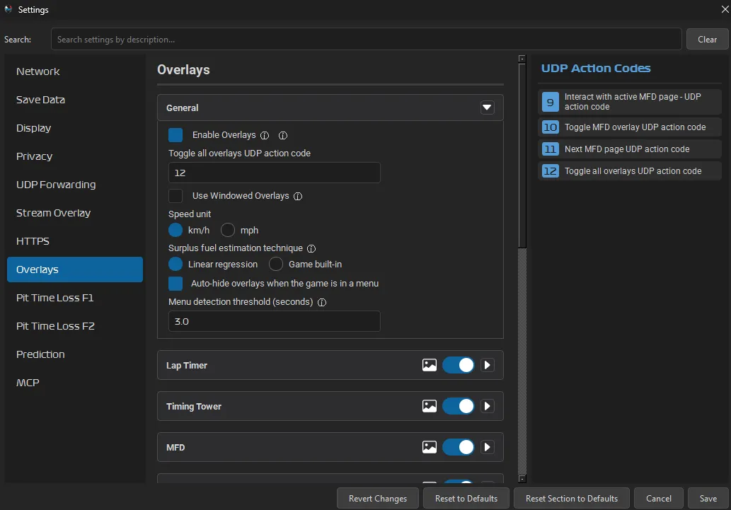 MFD Customization