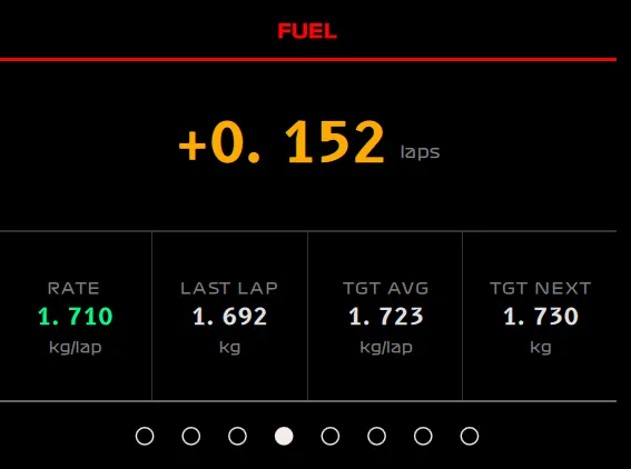 MFD Fuel Info Page