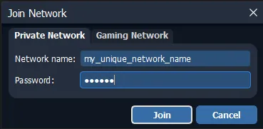 Radmin Create Network